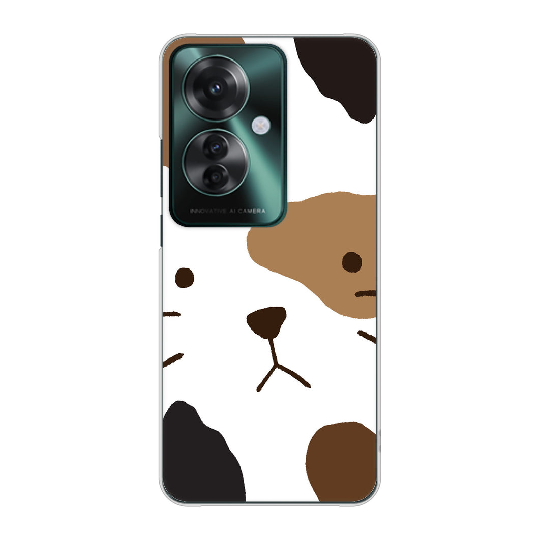 OPPO Reno11 A A401OP Y!mobile 高画質仕上げ 背面印刷 ハードケース 【IA801 みけ】