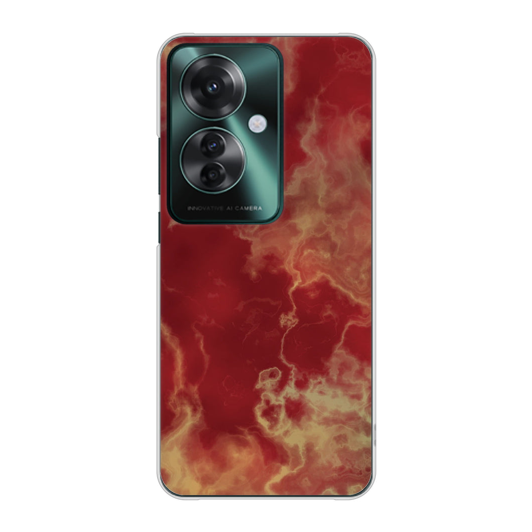 OPPO Reno11 A A401OP Y!mobile 高画質仕上げ 背面印刷 ハードケース大理石BK