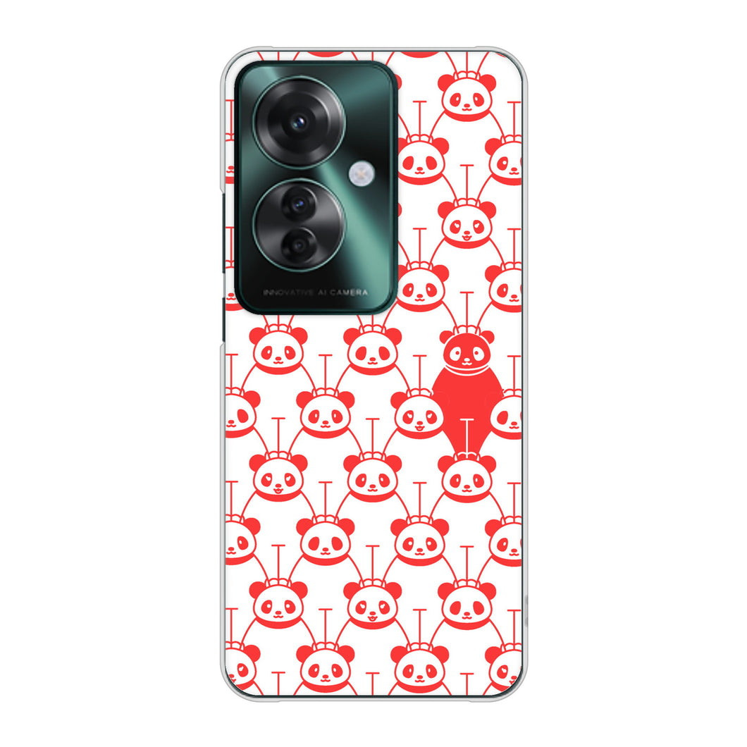 OPPO Reno11 A A401OP Y!mobile 高画質仕上げ 背面印刷 ハードケースパターンアニマル