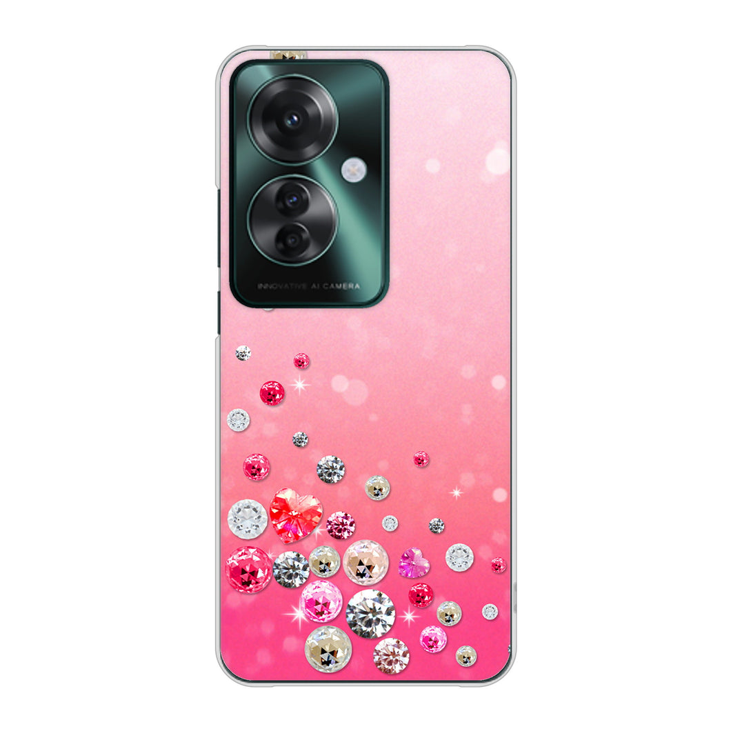 OPPO Reno11 A A401OP Y!mobile 高画質仕上げ 背面印刷 ハードケーススワロデコ風プリント