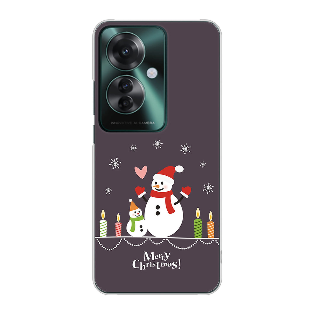 OPPO Reno11 A A401OP Y!mobile 高画質仕上げ 背面印刷 ハードケースクリスマス