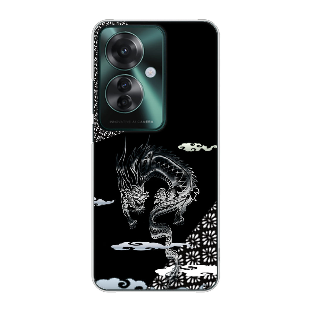 OPPO Reno11 A A401OP Y!mobile 高画質仕上げ 背面印刷 ハードケース雲竜