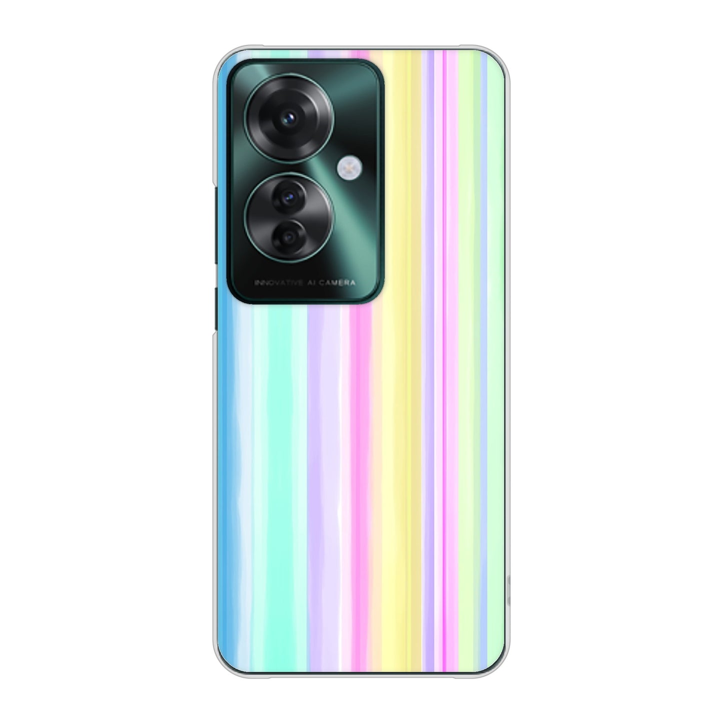 OPPO Reno11 A A401OP Y!mobile 高画質仕上げ 背面印刷 ハードケースレインボー