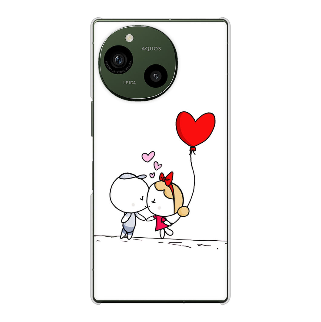 AQUOS R9 A401SH SoftBank 高画質仕上げ 背面印刷 ハードケースカップル