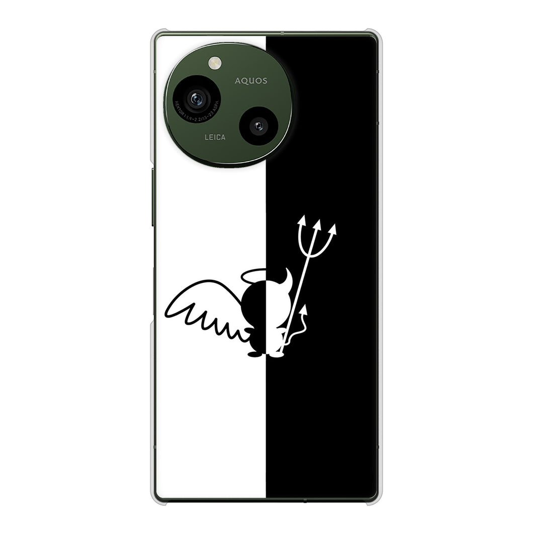 AQUOS R9 A401SH SoftBank 高画質仕上げ 背面印刷 ハードケース 【027 ハーフデビット】