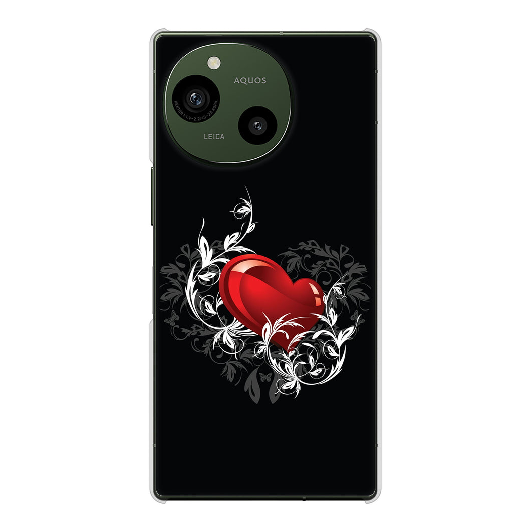 AQUOS R9 A401SH SoftBank 高画質仕上げ 背面印刷 ハードケースきらめきハート