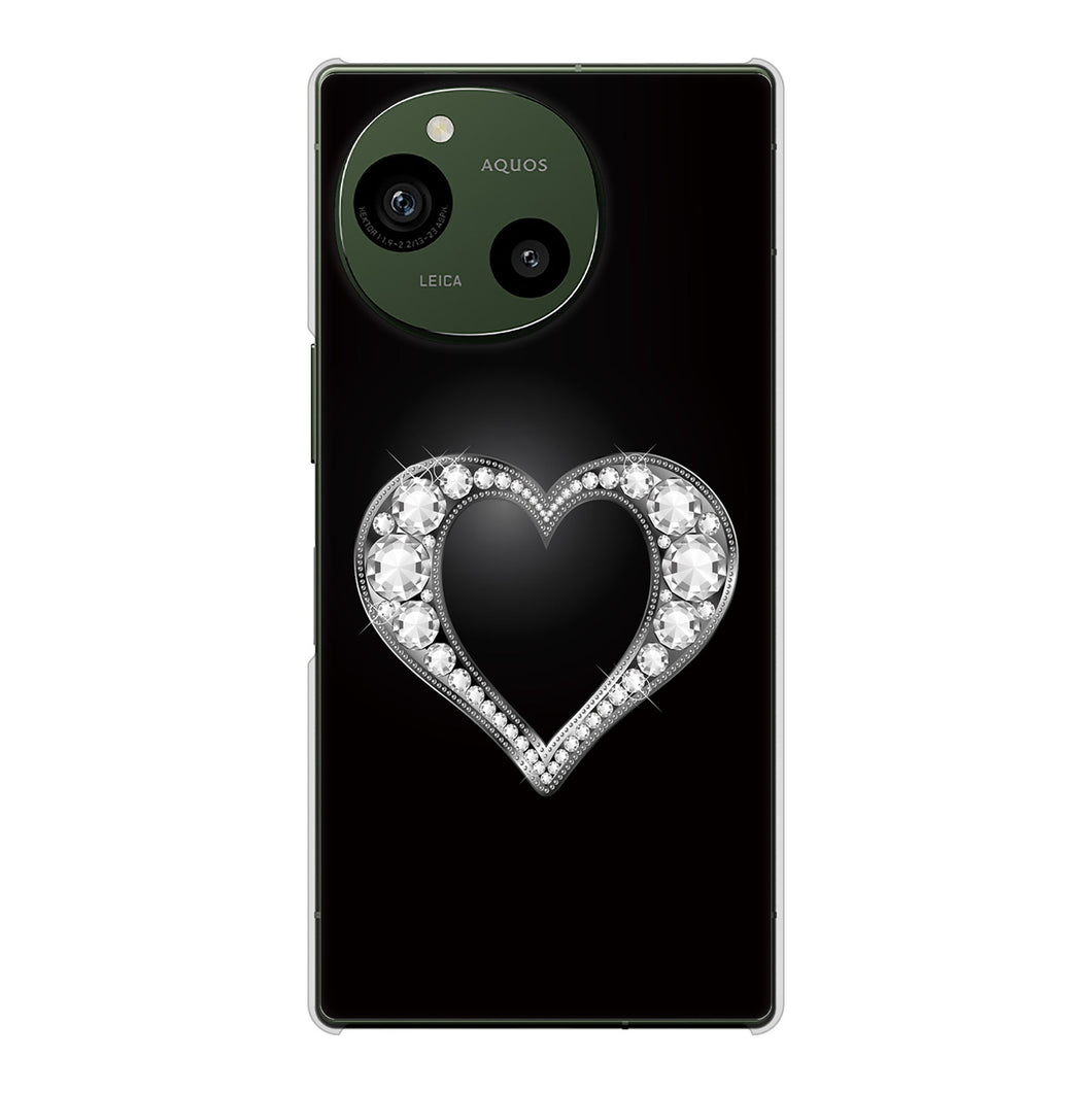 AQUOS R9 A401SH SoftBank 高画質仕上げ 背面印刷 ハードケースきらめきハート