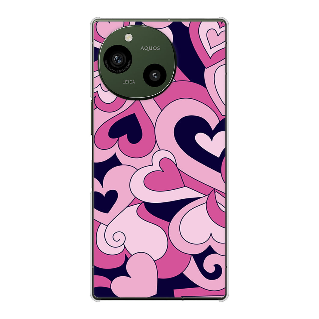 AQUOS R9 A401SH SoftBank 高画質仕上げ 背面印刷 ハードケースプリティハート