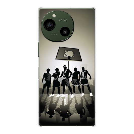 AQUOS R9 A401SH SoftBank 高画質仕上げ 背面印刷 ハードケース 【389 クールバスケ】