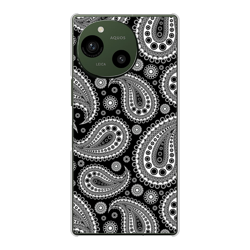 AQUOS R9 A401SH SoftBank 高画質仕上げ 背面印刷 ハードケースペイズリー