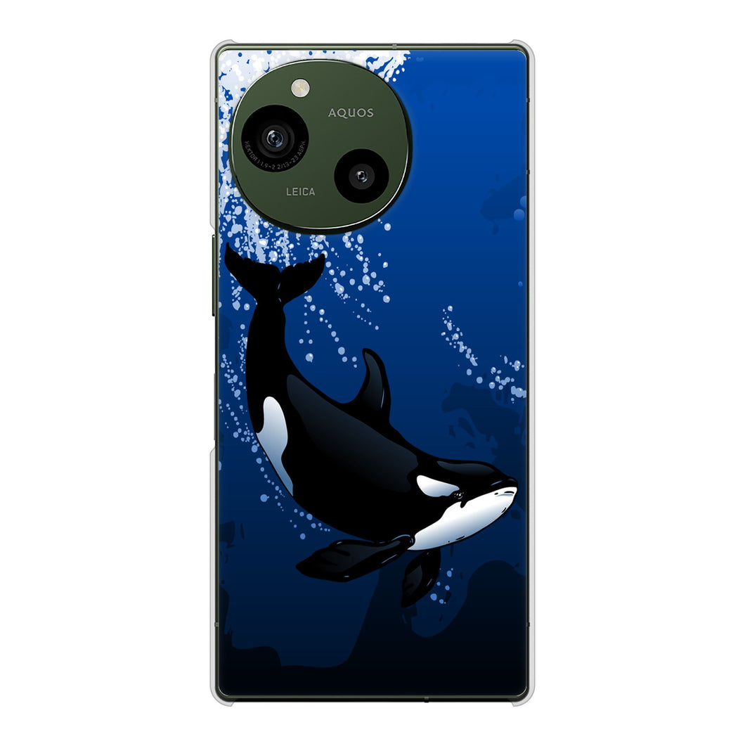 AQUOS R9 A401SH SoftBank 高画質仕上げ 背面印刷 ハードケース海の守り神