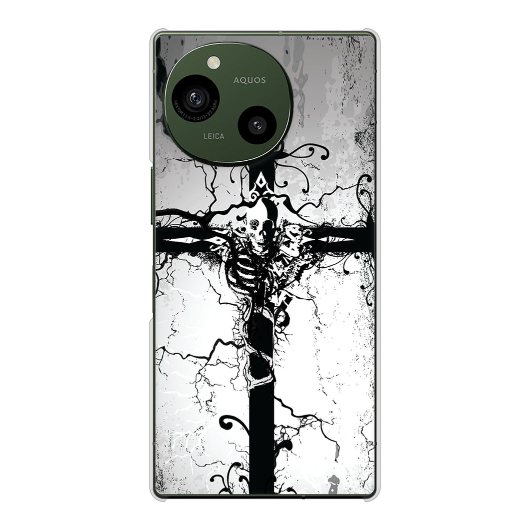 AQUOS R9 A401SH SoftBank 高画質仕上げ 背面印刷 ハードケース 【432 張付の骸】