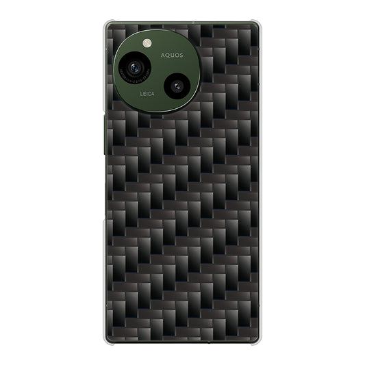 AQUOS R9 A401SH SoftBank 高画質仕上げ 背面印刷 ハードケース 【461 カーボン】
