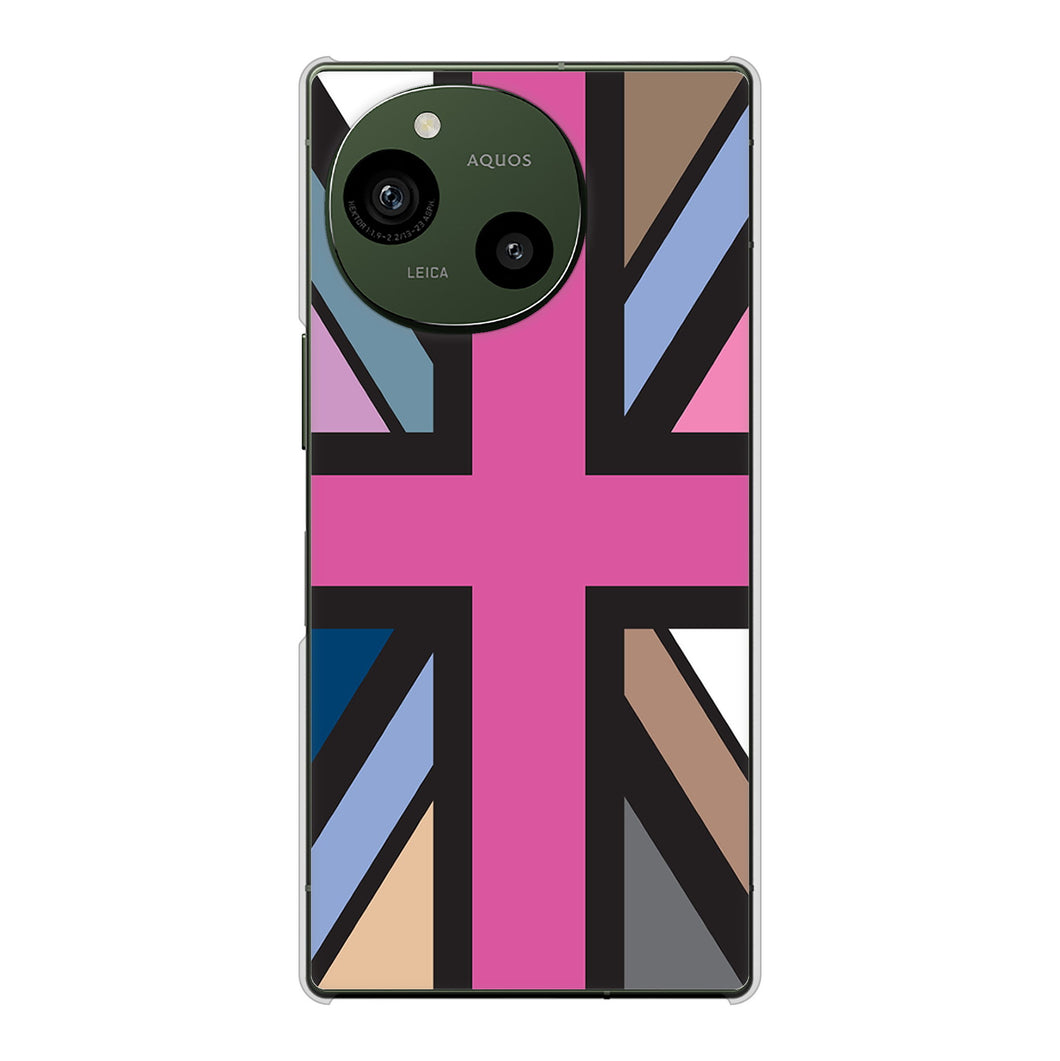 AQUOS R9 A401SH SoftBank 高画質仕上げ 背面印刷 ハードケースユニオンジャック