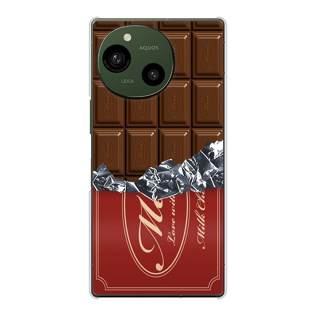 AQUOS R9 A401SH SoftBank 高画質仕上げ 背面印刷 ハードケース板チョコ