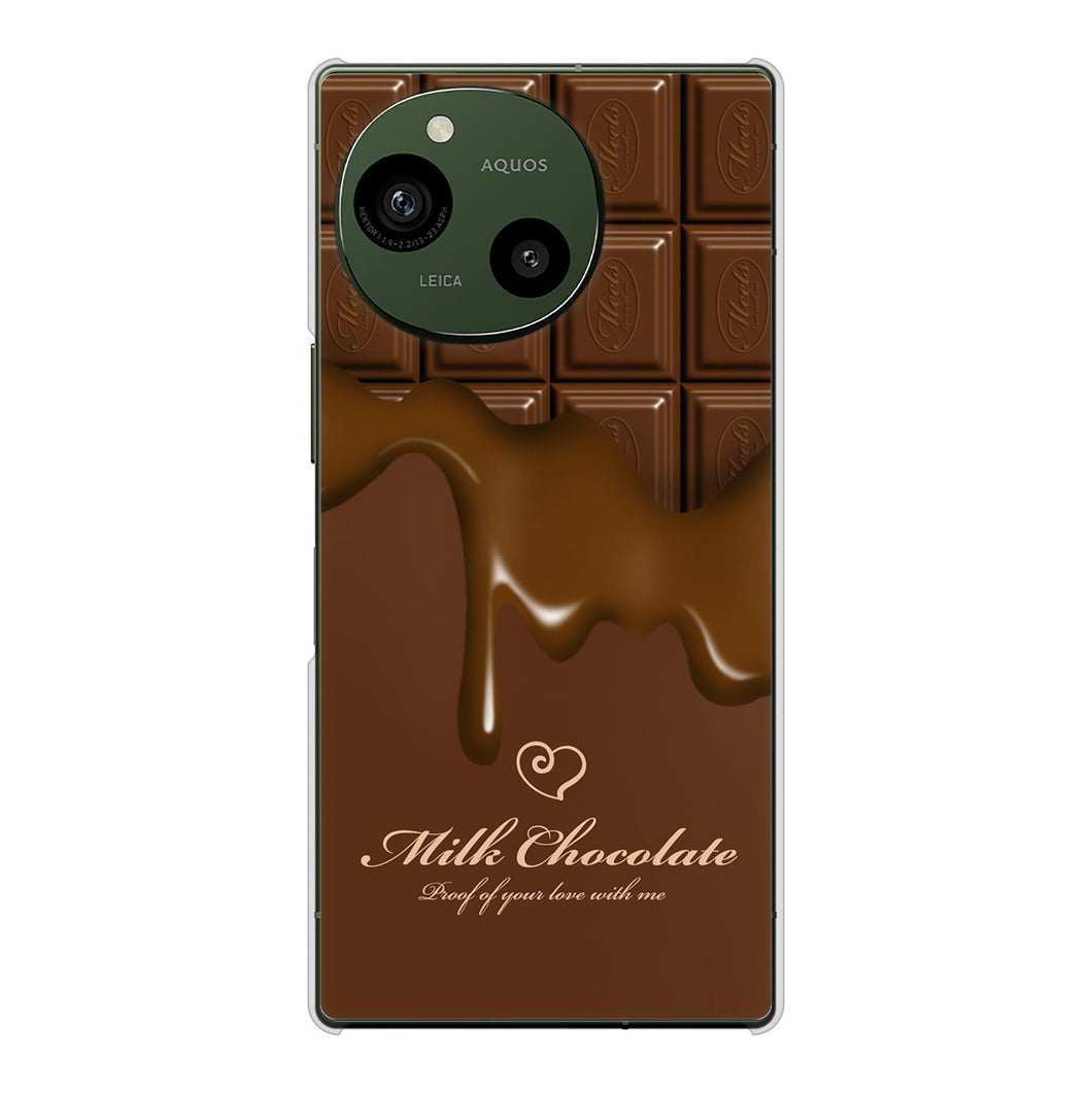AQUOS R9 A401SH SoftBank 高画質仕上げ 背面印刷 ハードケース板チョコ