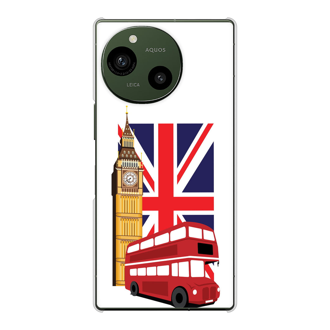 AQUOS R9 A401SH SoftBank 高画質仕上げ 背面印刷 ハードケースイギリスの風景