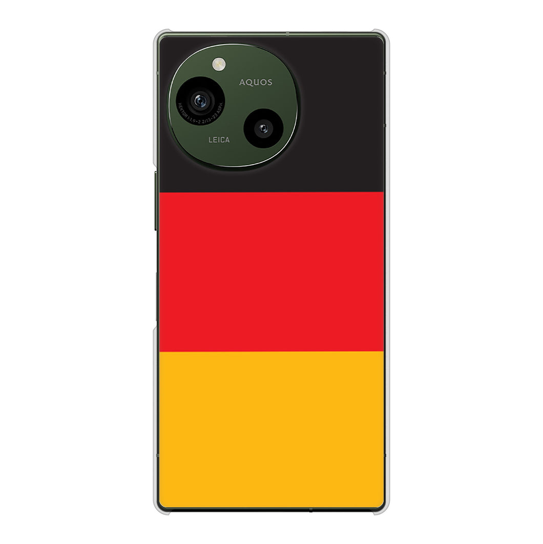 AQUOS R9 A401SH SoftBank 高画質仕上げ 背面印刷 ハードケース国旗