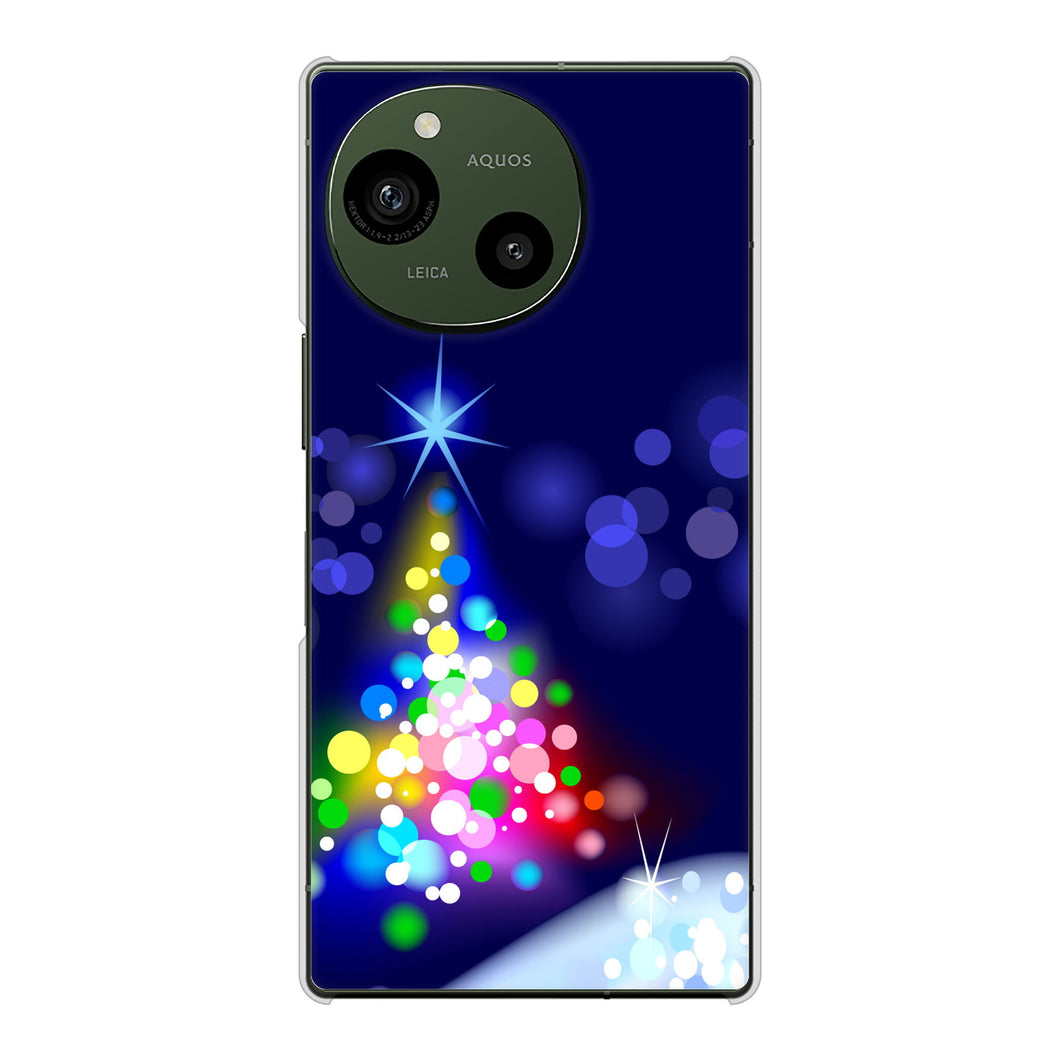 AQUOS R9 A401SH SoftBank 高画質仕上げ 背面印刷 ハードケースクリスマス