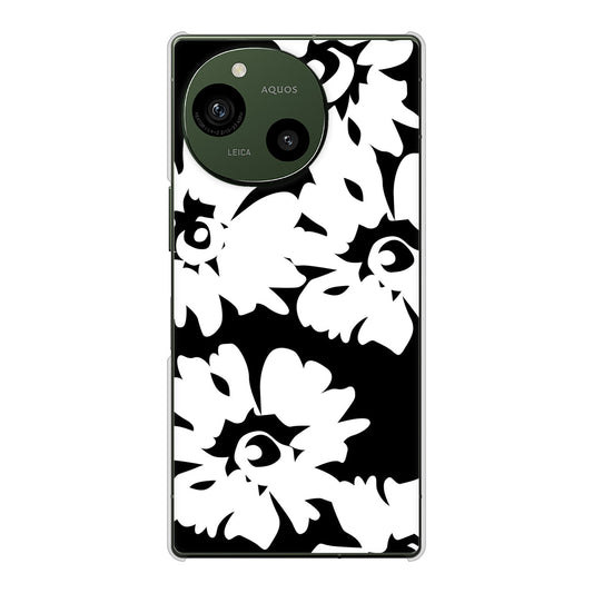 AQUOS R9 A401SH SoftBank 高画質仕上げ 背面印刷 ハードケース 【1215 モダンフラワー】