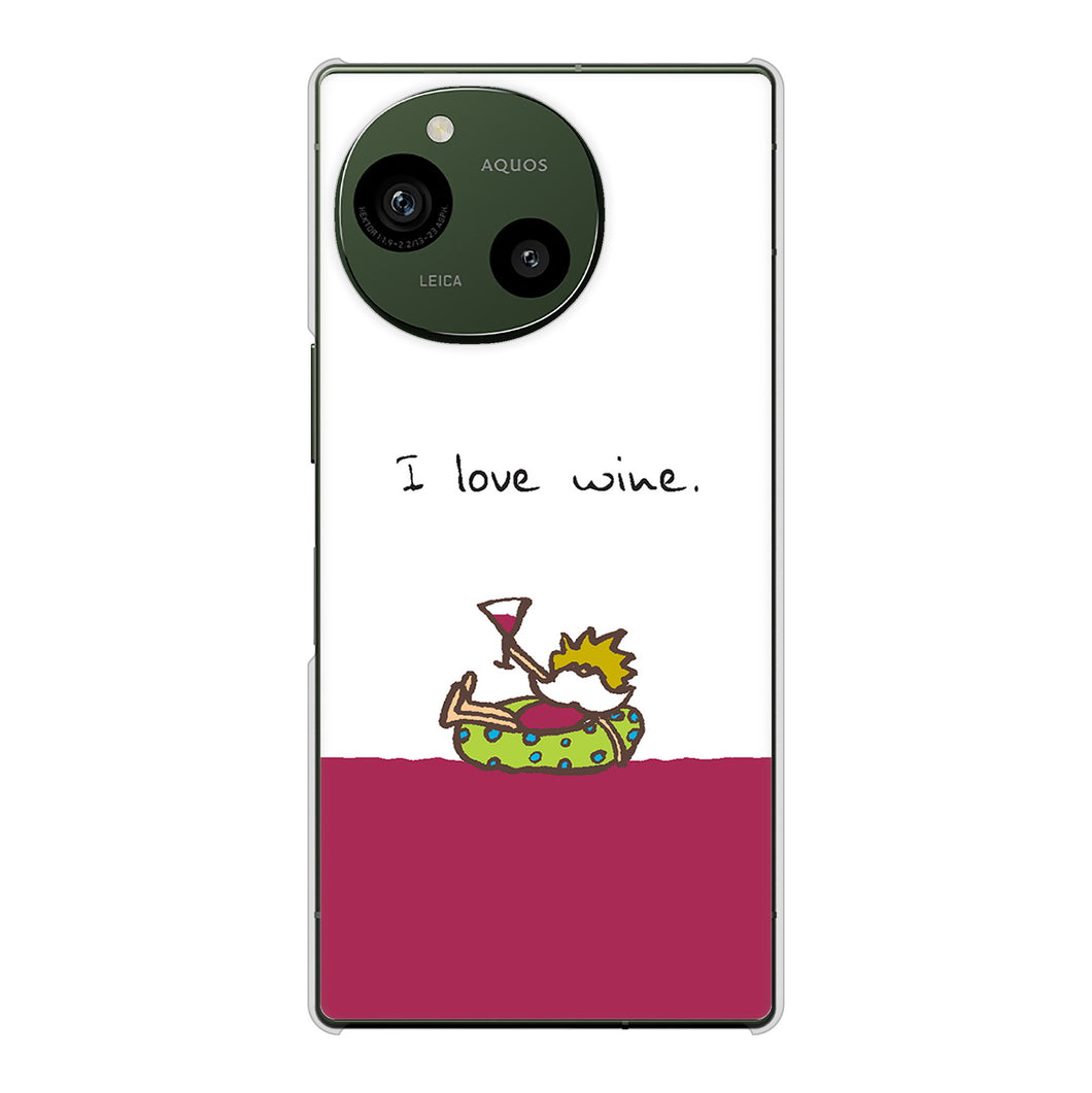 AQUOS R9 A401SH SoftBank 高画質仕上げ 背面印刷 ハードケース 【IA811 ワインの神様】
