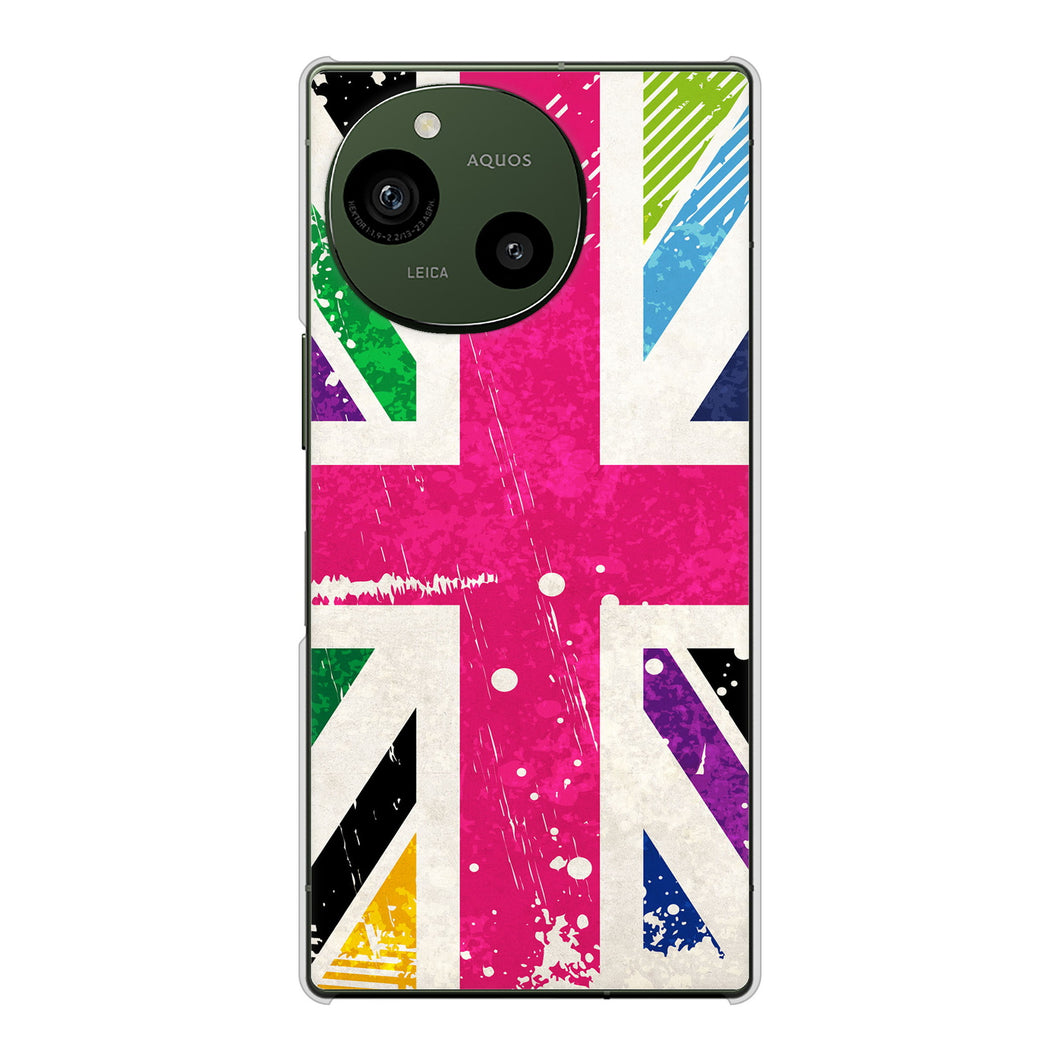 AQUOS R9 A401SH SoftBank 高画質仕上げ 背面印刷 ハードケースユニオンジャック