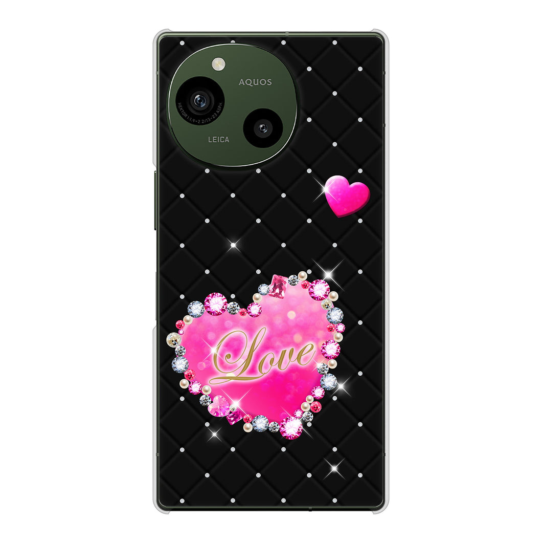 AQUOS R9 A401SH SoftBank 高画質仕上げ 背面印刷 ハードケーススワロデコ風プリント