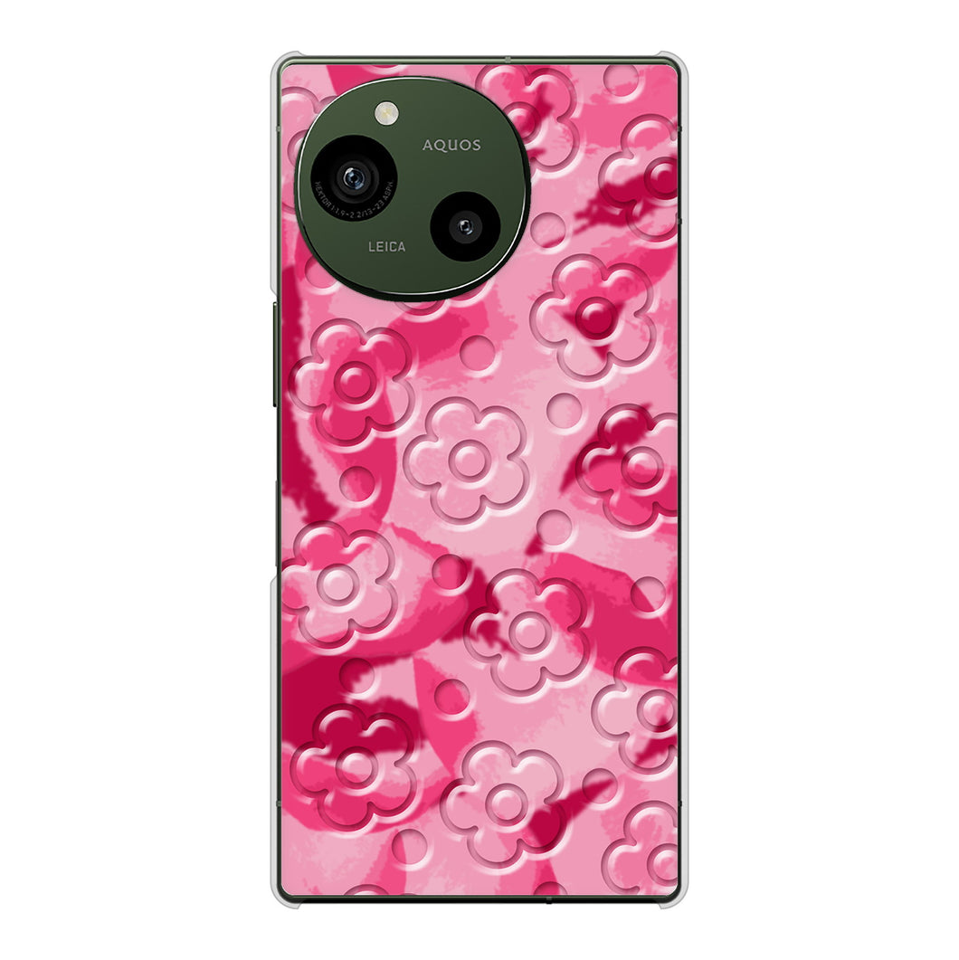 AQUOS R9 A401SH SoftBank 高画質仕上げ 背面印刷 ハードケースフラワーヴェルニ