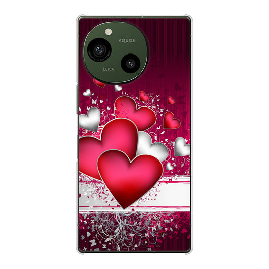AQUOS R9 A401SH SoftBank 高画質仕上げ 背面印刷 ハードケース 【VA835 ハートの息吹】