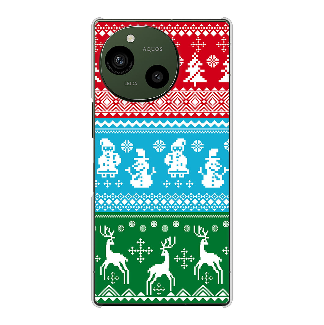 AQUOS R9 A401SH SoftBank 高画質仕上げ 背面印刷 ハードケースクリスマス