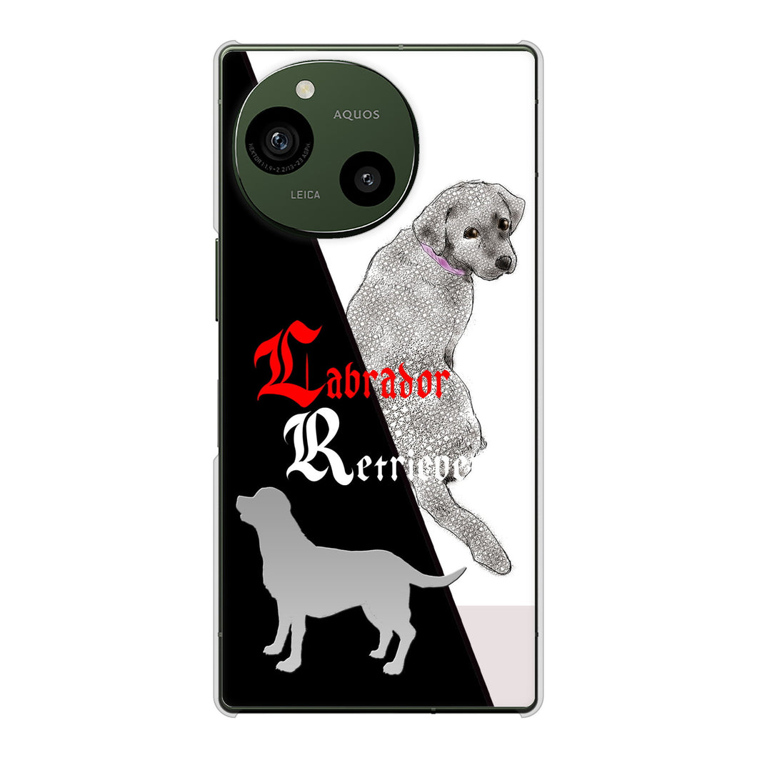 AQUOS R9 A401SH SoftBank 高画質仕上げ 背面印刷 ハードケースラブラドールレトリバー