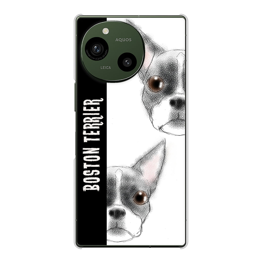 AQUOS R9 A401SH SoftBank 高画質仕上げ 背面印刷 ハードケースボストンテリア