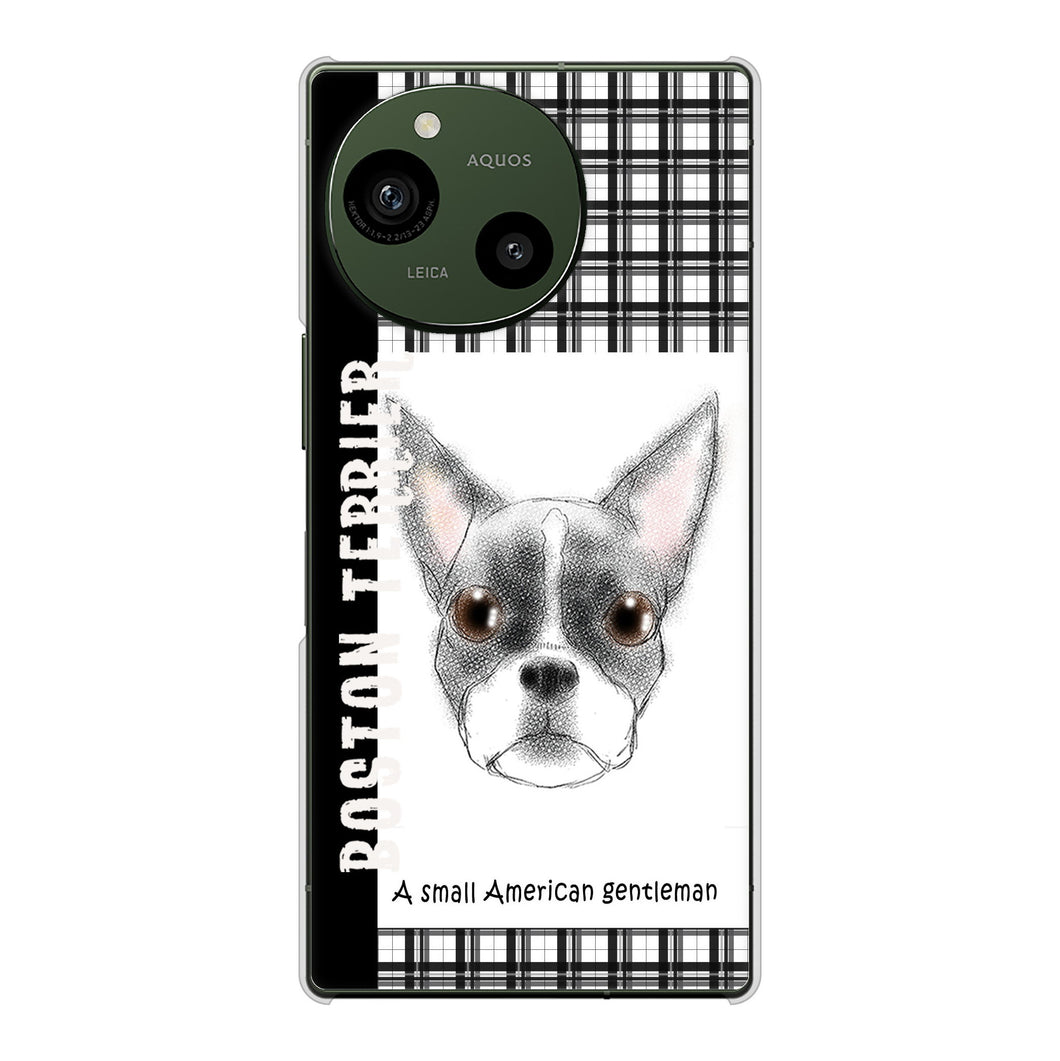 AQUOS R9 A401SH SoftBank 高画質仕上げ 背面印刷 ハードケースボストンテリア