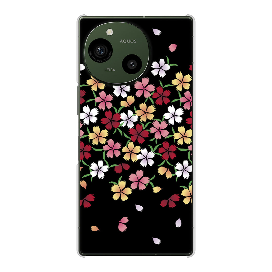 AQUOS R9 A401SH SoftBank 高画質仕上げ 背面印刷 ハードケース和花柄