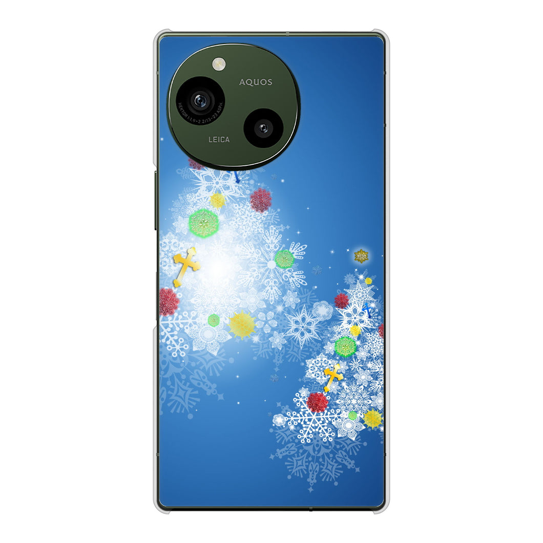 AQUOS R9 A401SH SoftBank 高画質仕上げ 背面印刷 ハードケースクリスマス