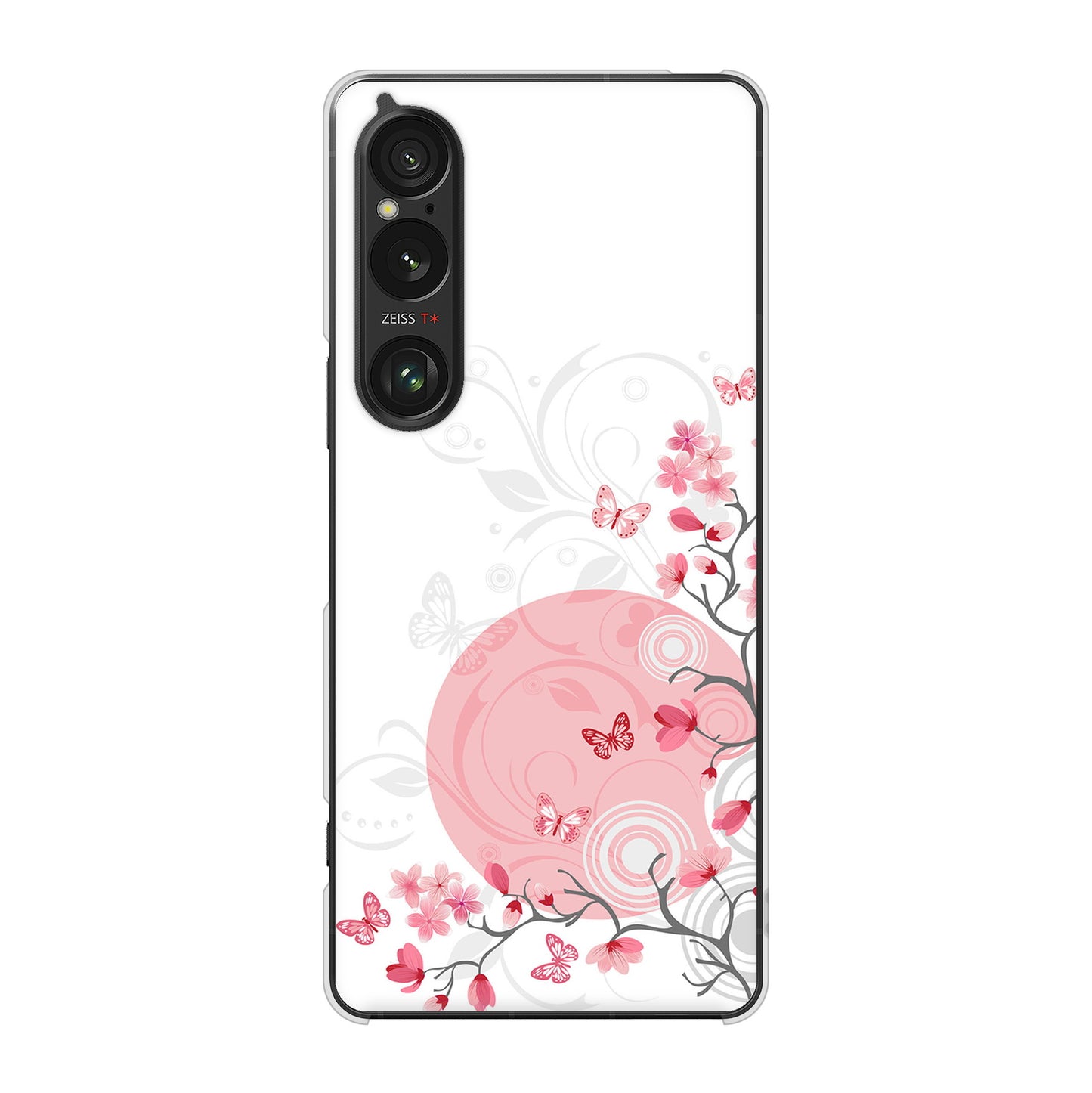 Xperia 1 VI A401SO SoftBank 高画質仕上げ 背面印刷 ハードケースバタフライ