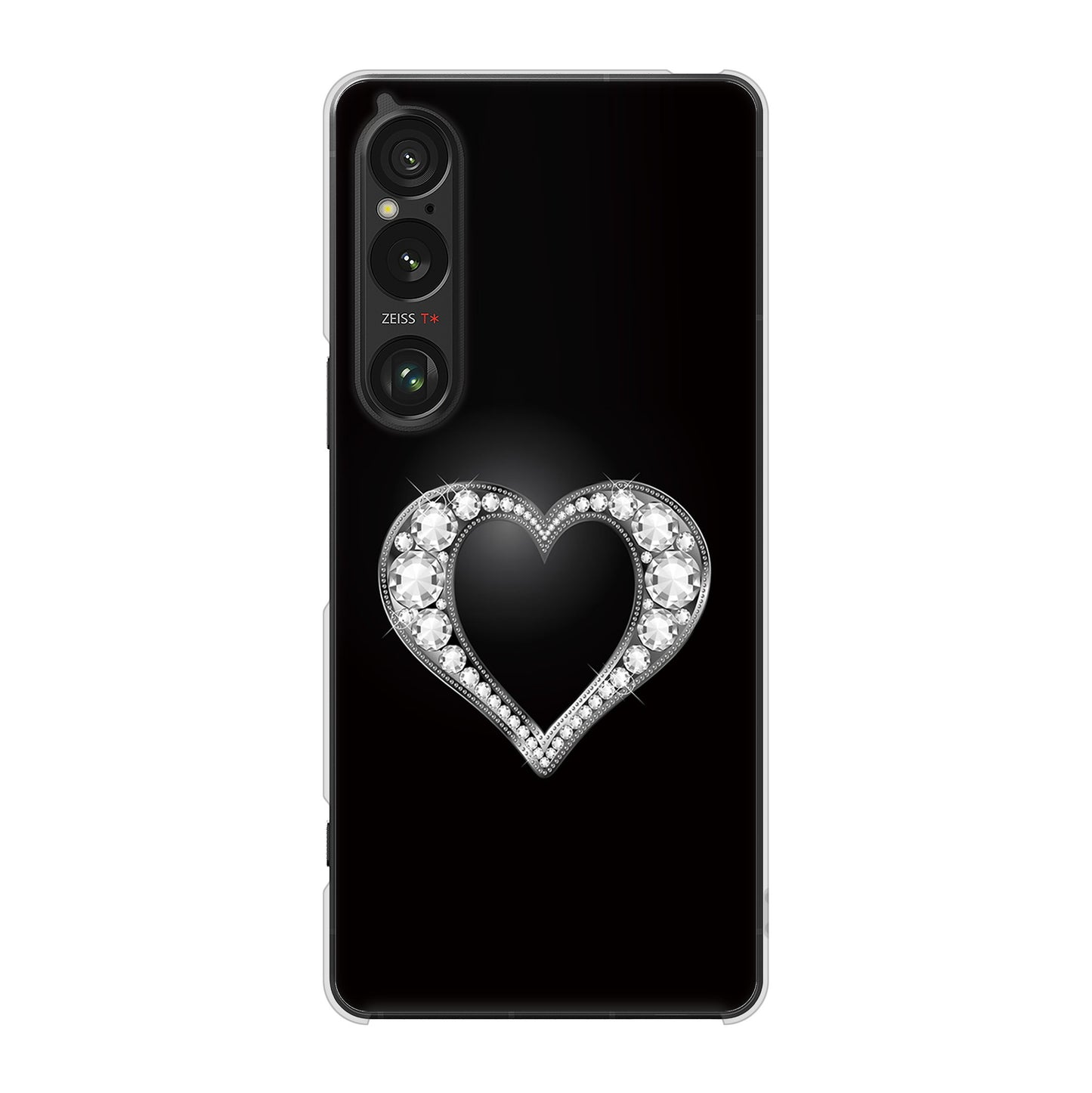 Xperia 1 VI A401SO SoftBank 高画質仕上げ 背面印刷 ハードケースきらめきハート
