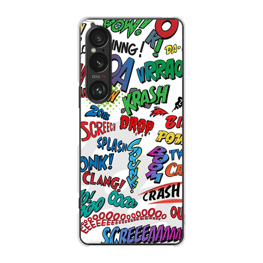 Xperia 1 VI A401SO SoftBank 高画質仕上げ 背面印刷 ハードケース 【271 アメリカン キャッチコピー】