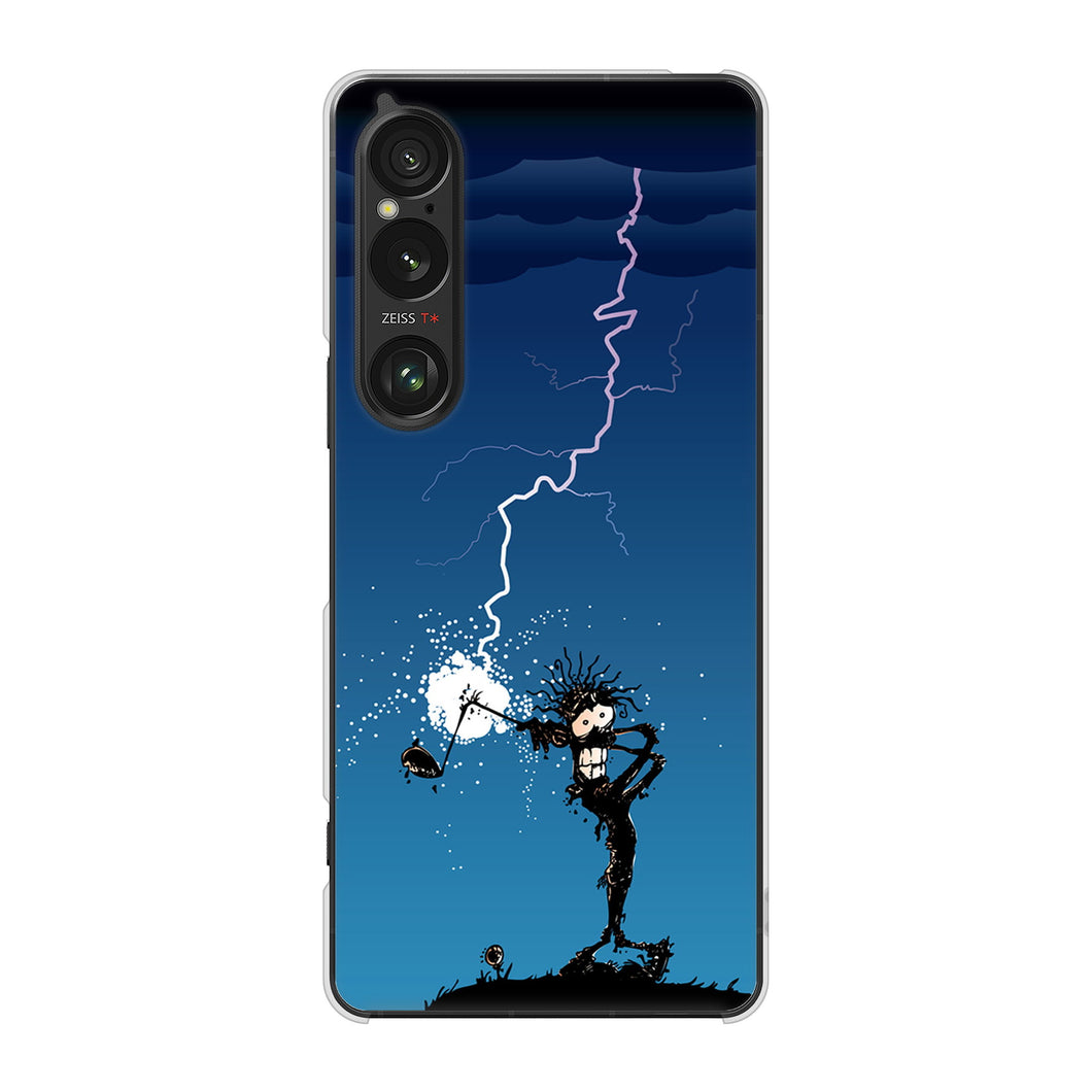 Xperia 1 VI A401SO SoftBank 高画質仕上げ 背面印刷 ハードケース 【417 ゴルファーの苦難】