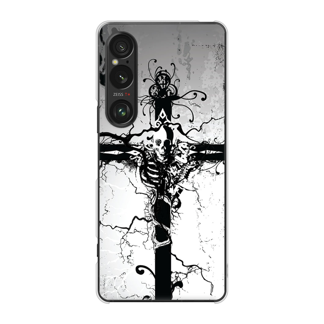Xperia 1 VI A401SO SoftBank 高画質仕上げ 背面印刷 ハードケース 【432 張付の骸】
