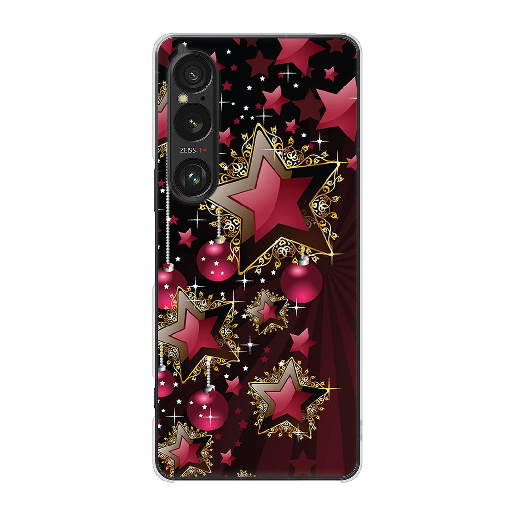 Xperia 1 VI A401SO SoftBank 高画質仕上げ 背面印刷 ハードケース 【434 星の壁】