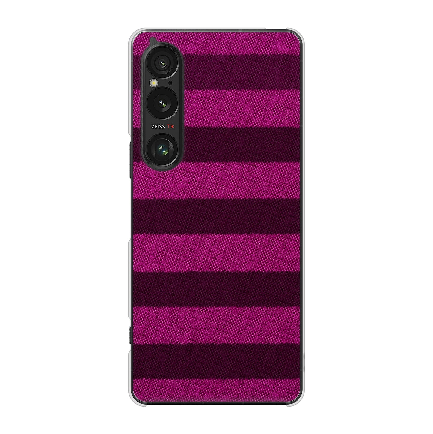 Xperia 1 VI A401SO SoftBank 高画質仕上げ 背面印刷 ハードケースシンプルボーダー