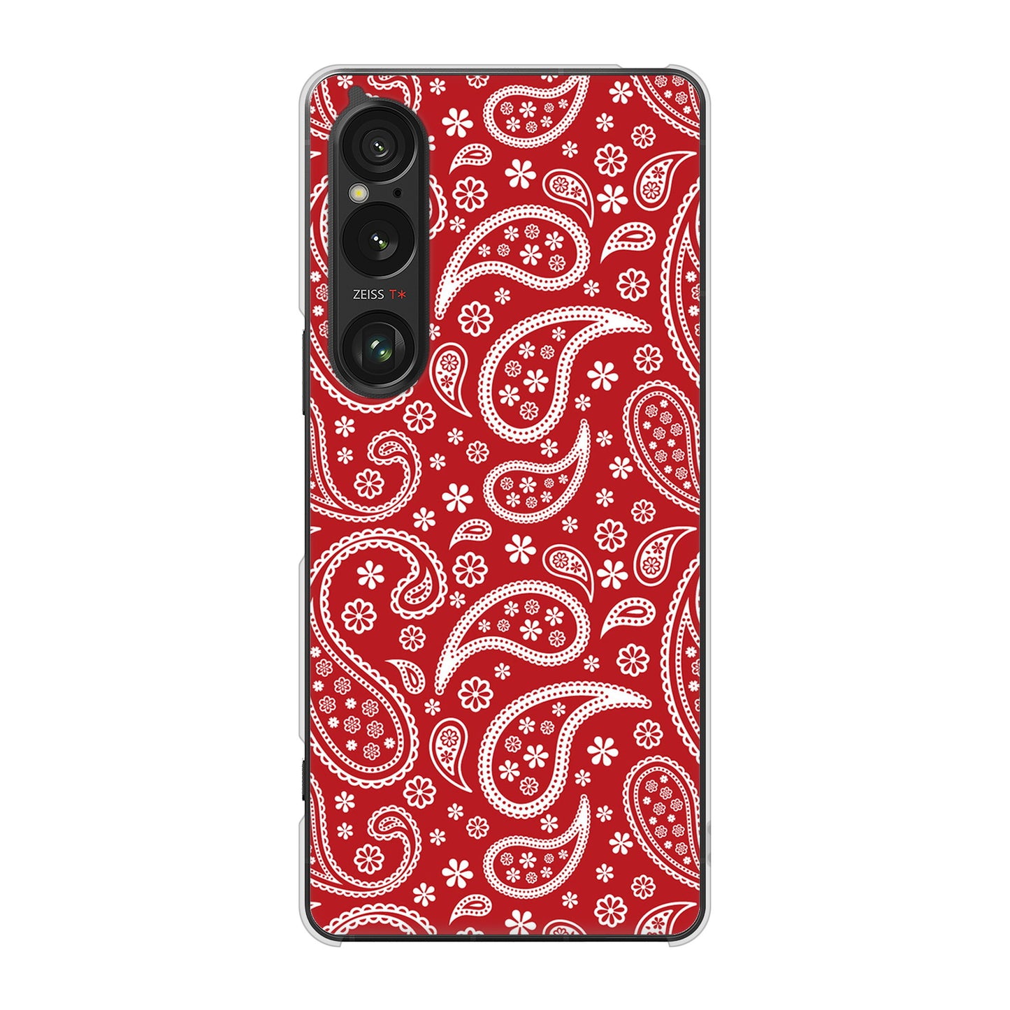 Xperia 1 VI A401SO SoftBank 高画質仕上げ 背面印刷 ハードケースペイズリー