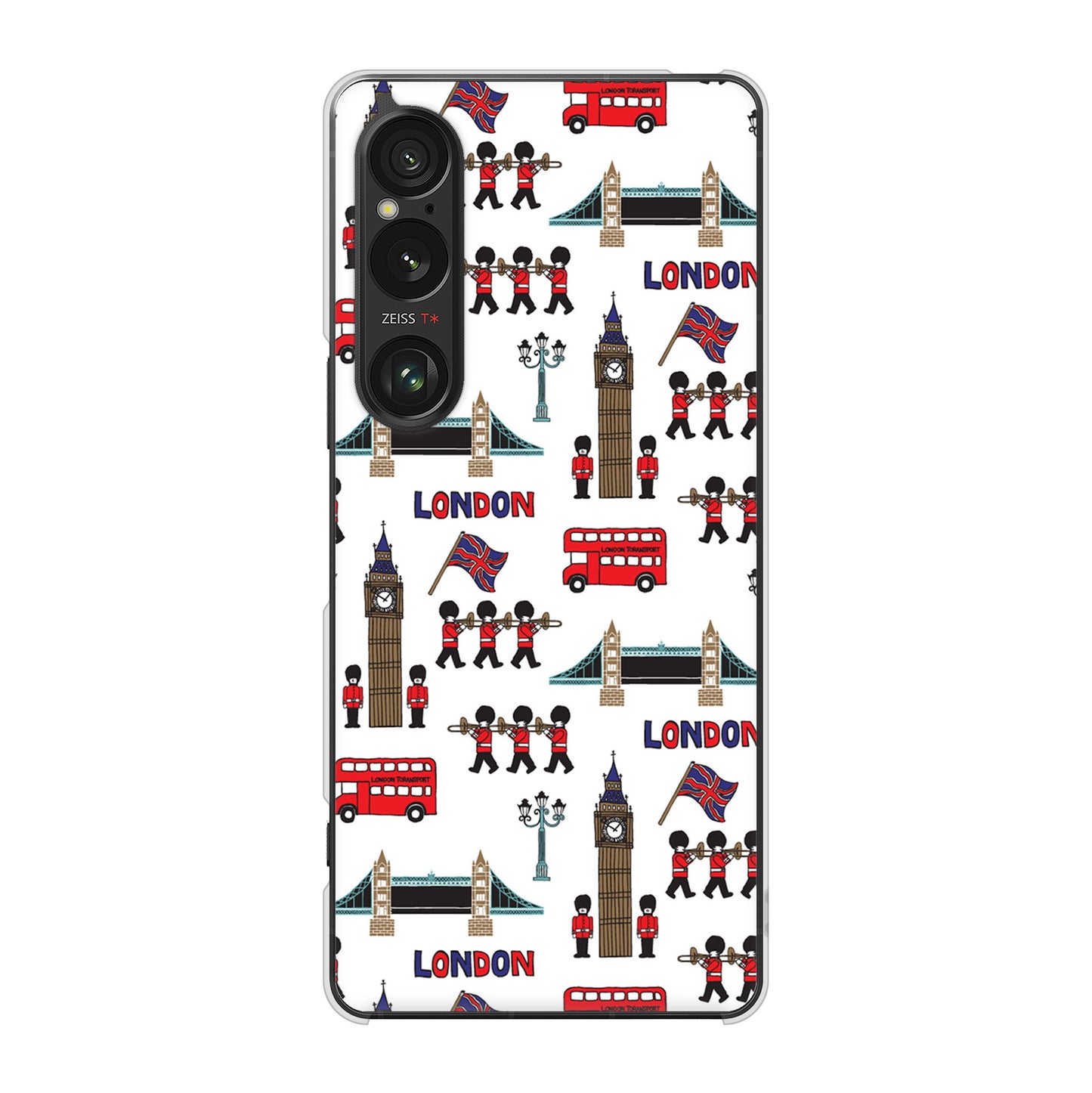 Xperia 1 VI A401SO SoftBank 高画質仕上げ 背面印刷 ハードケース 【EK811 ロンドンの街】