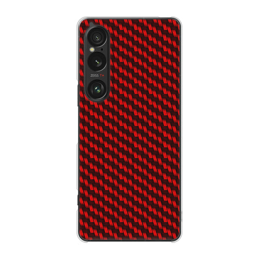 Xperia 1 VI A401SO SoftBank 高画質仕上げ 背面印刷 ハードケースカーボン