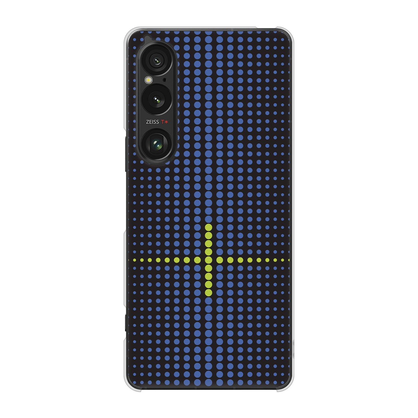 Xperia 1 VI A401SO SoftBank 高画質仕上げ 背面印刷 ハードケース 【IB907 グラデーションドット】
