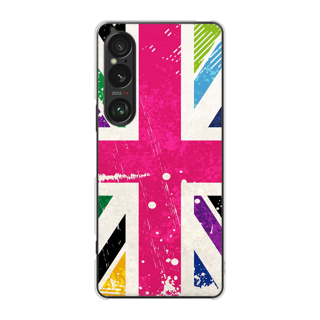 Xperia 1 VI A401SO SoftBank 高画質仕上げ 背面印刷 ハードケースユニオンジャック