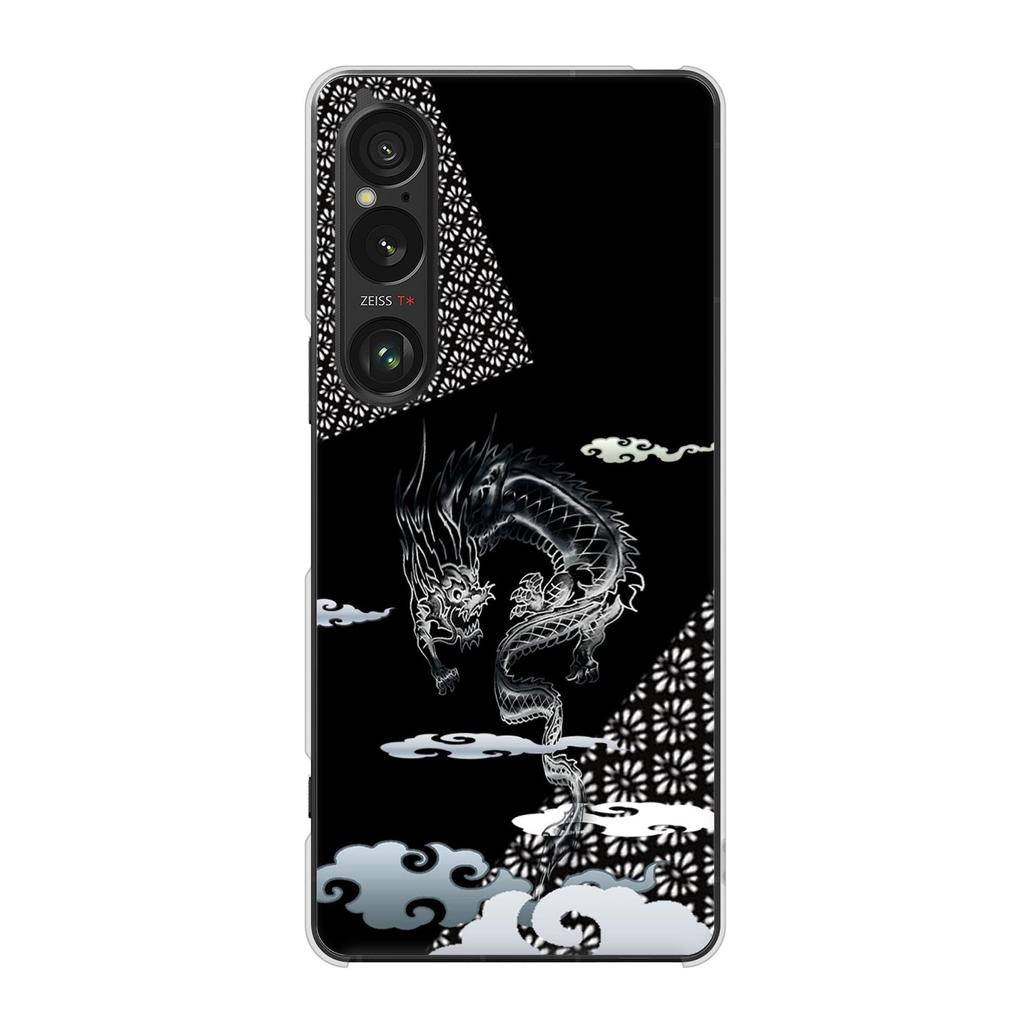 Xperia 1 VI A401SO SoftBank 高画質仕上げ 背面印刷 ハードケース雲竜