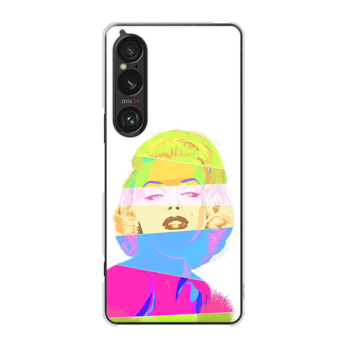 Xperia 1 VI A401SO SoftBank 高画質仕上げ 背面印刷 ハードケースマリリンモンローデザイン