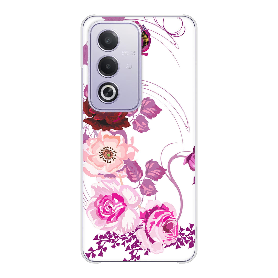 OPPO A3 5G A402OP Y!mobile 高画質仕上げ 背面印刷 ハードケースロマンチックなバラ